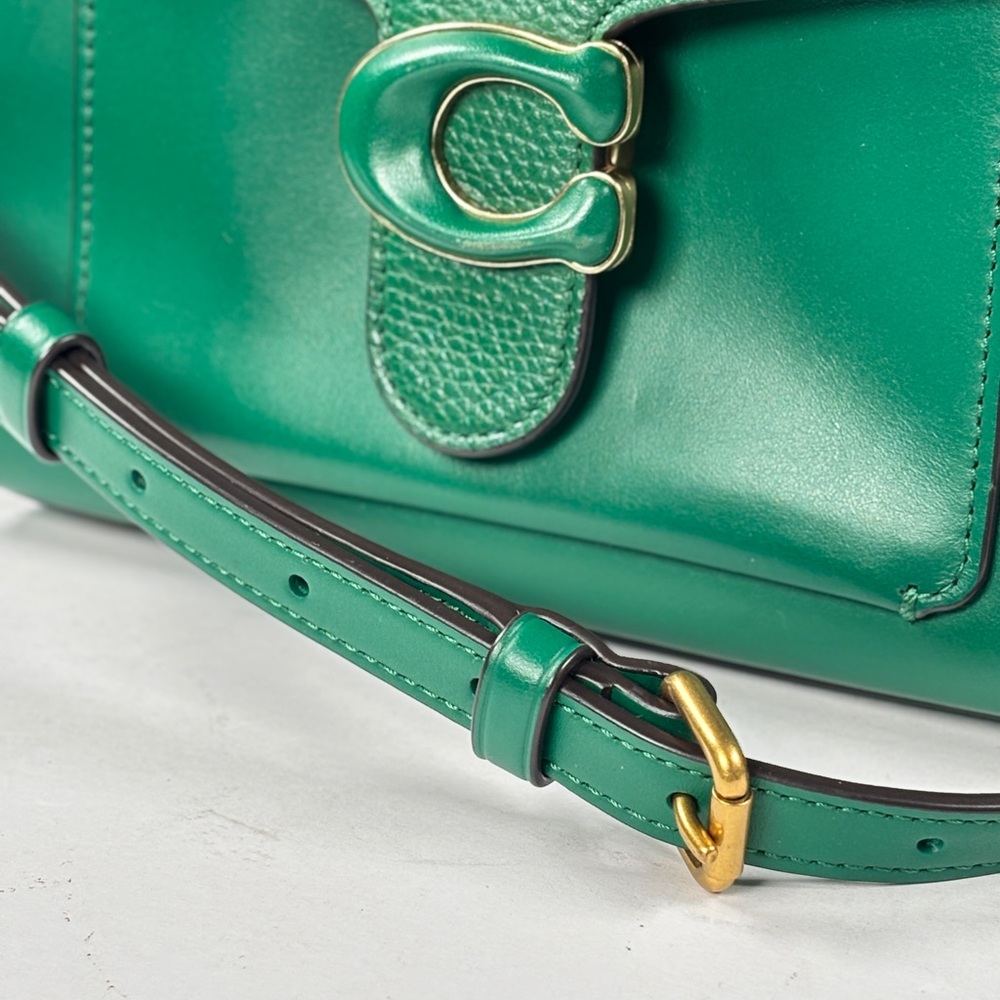 Coach Emerald Green tabby 20 Leather Satchel - Picture 2 of 16